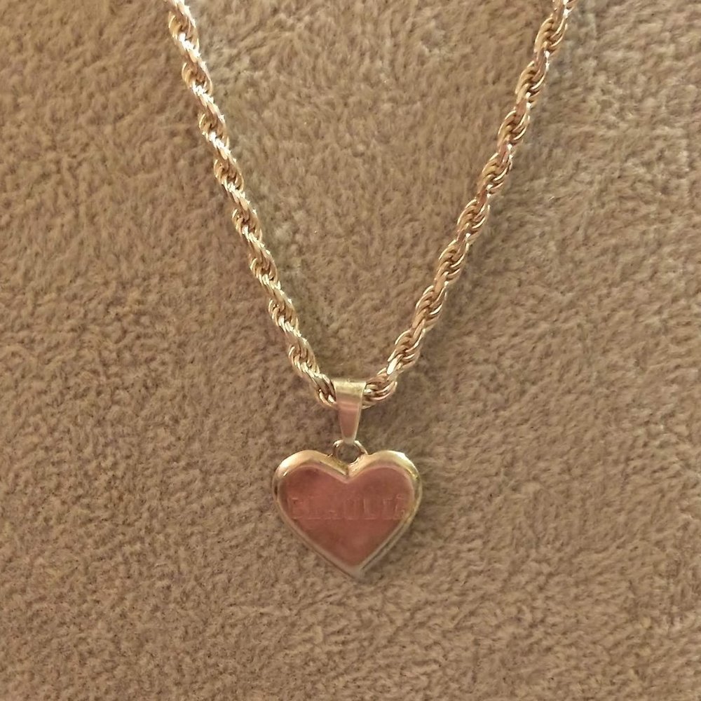 Stunning 950 Fine Sterling Silver Heart Necklace